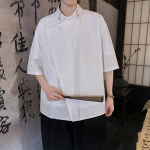 新中式风短袖衬衫电商A100-226-P65图片
