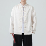 保暖抗皱春季传统中国风立领夹克上衣大码中山装春秋长袖休闲复古，男装民族服装，电商A100