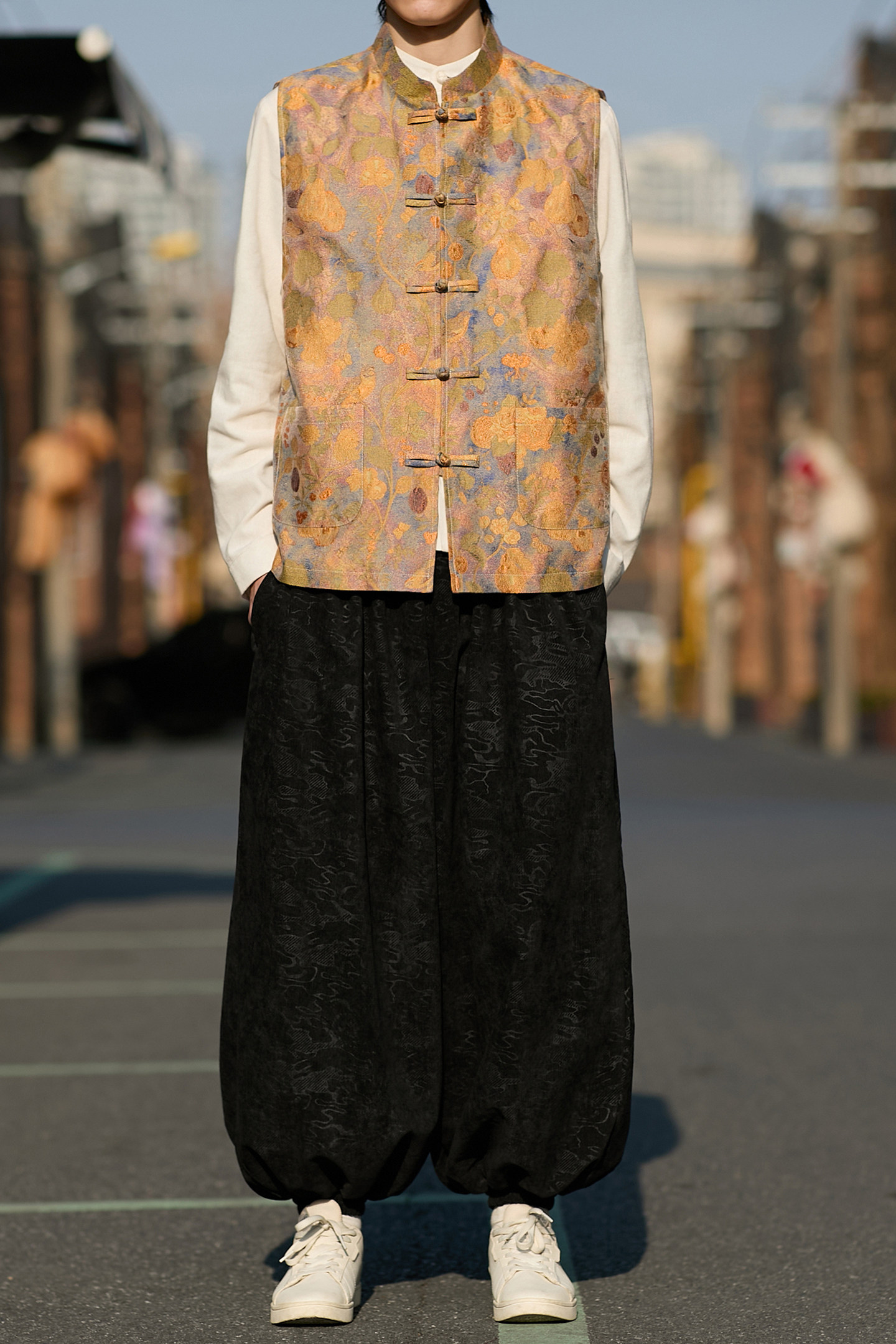 风唐装男士提花背心新中式风背心马甲A100-1316-P85,男装背心/马甲,电商A100