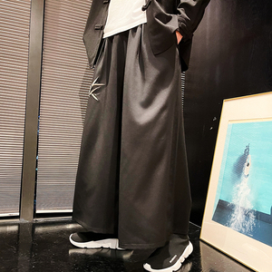 风男士暗黑刺绣阔腿裤电商A100-K189-P60限78图片