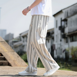 麻棉森系新风休闲长裤电商A100-MK2531-P75图片