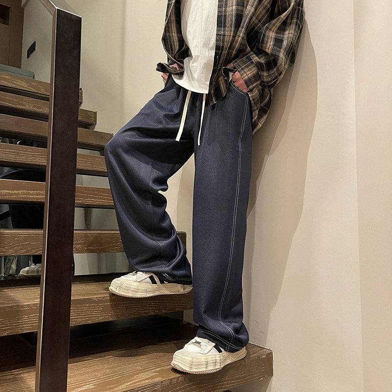 2025新款运动休闲裤男直筒宽松垂感百搭长裤子电商A100-K7777-P65,男装休闲裤,电商A100