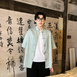 风新中式盘口休闲衬衫水波纹电商A100-C238-P65，男装衬衫，电商A100