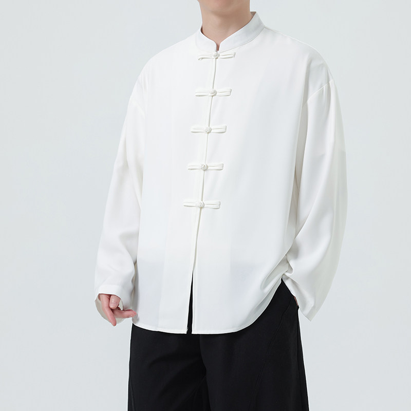 风新中式盘口衬衫电商A100-C91-P65,男装衬衫,电商A100