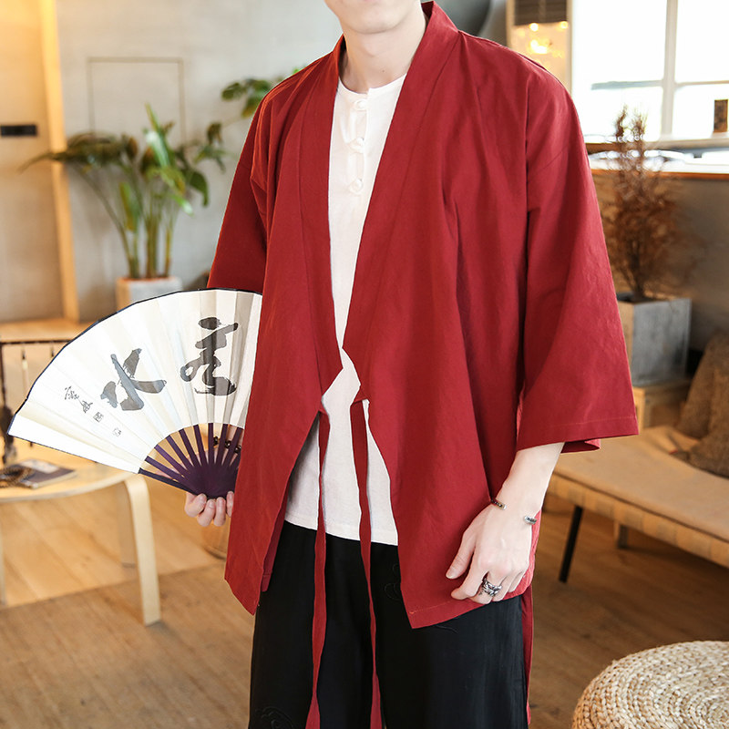 汉服开衫道袍外套3钱塘4018-906-P50,男装衬衫,电商A100