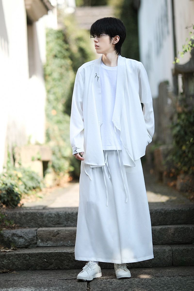 风汉服套装刺绣外袍防晒和尚服电商A100-7799+236-P110,男装民族服装,电商A100