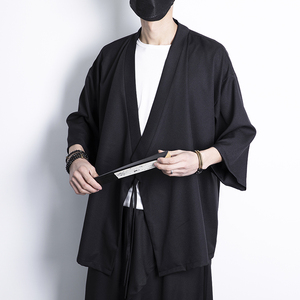 夏季风纯色休闲汉服开衫日系加大加宽加码电商A100-Y116-P55图片