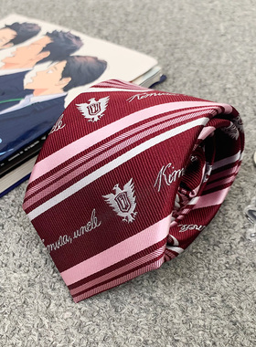 木村叔dk日系制服衬衫男手打条纹领带jk小物集合女生学院风校供感