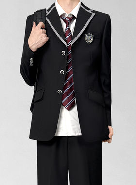 木村叔DK制服黑色西装礼服套装