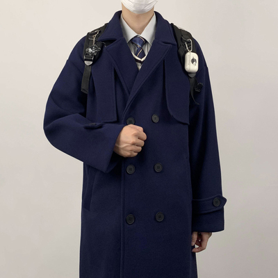 日系制服双面毛呢大衣