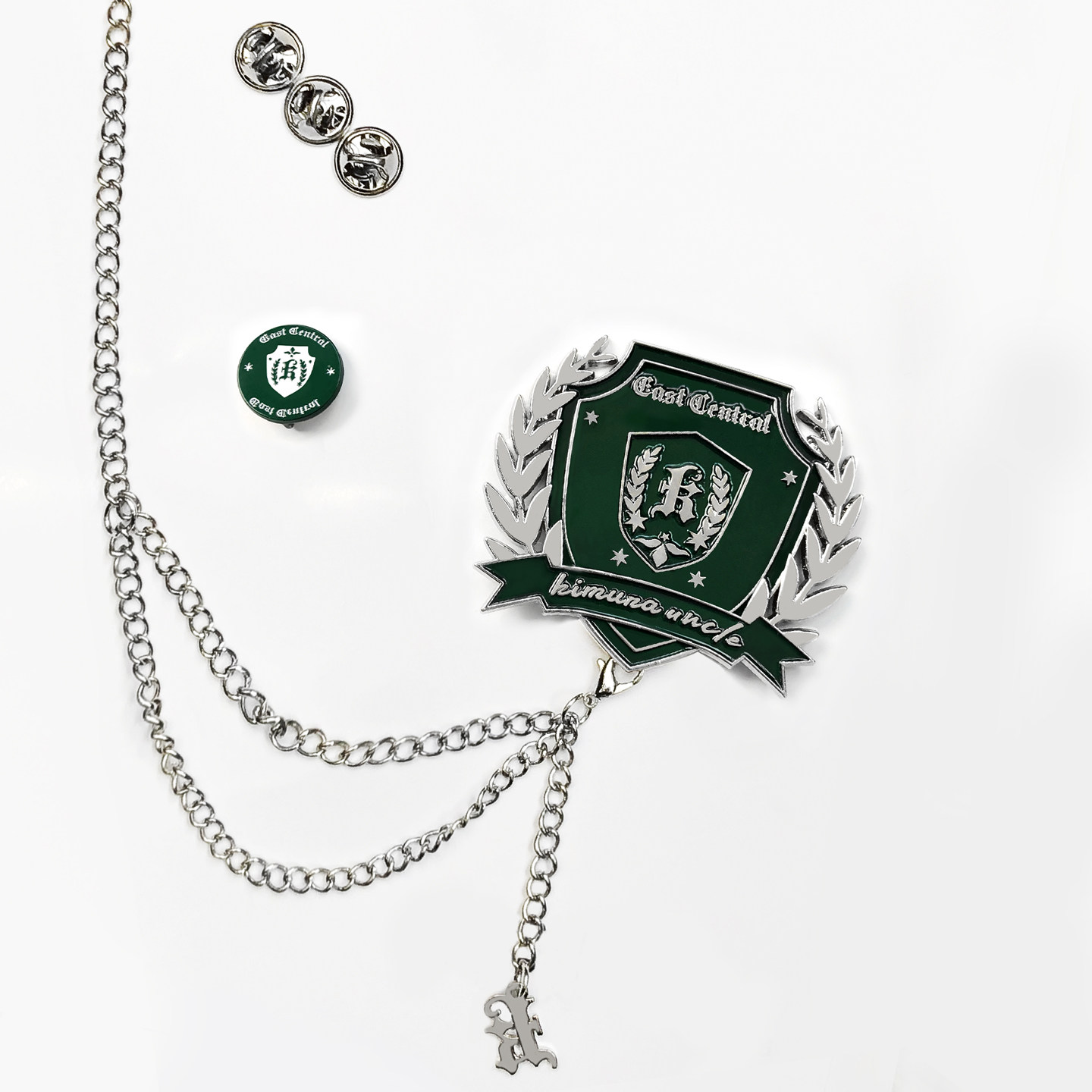 木村叔dk日系原创金属链条徽章校供衬衫制服胸章配饰西服配饰小物