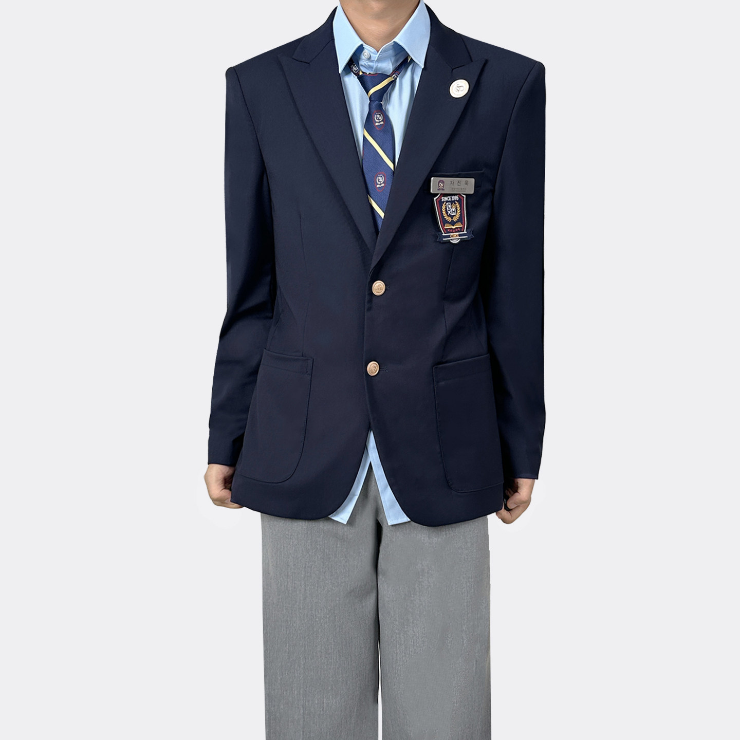 清潭国际高中同款DK秋季西服外套图片