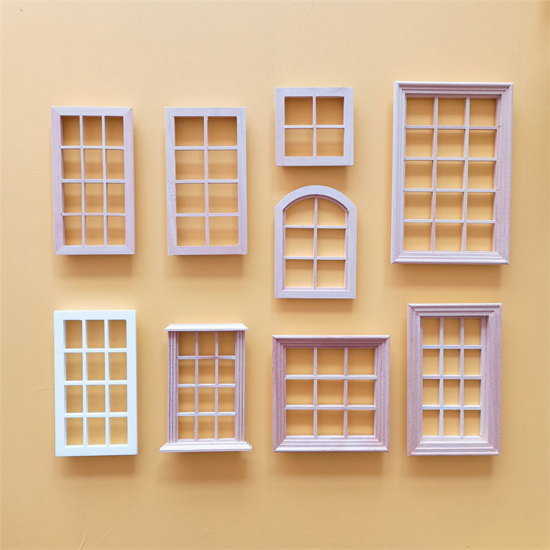 娃娃屋模型窗微缩场景摆件