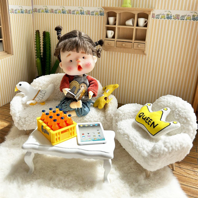 娃娃屋模型12分沙发模型