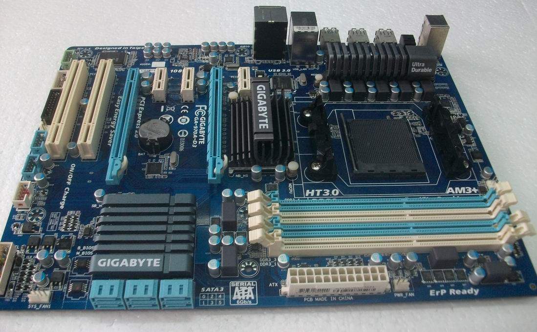 技嘉GA-970A-D3 AM3+ 970全固态独立板支持推土机双显卡交火