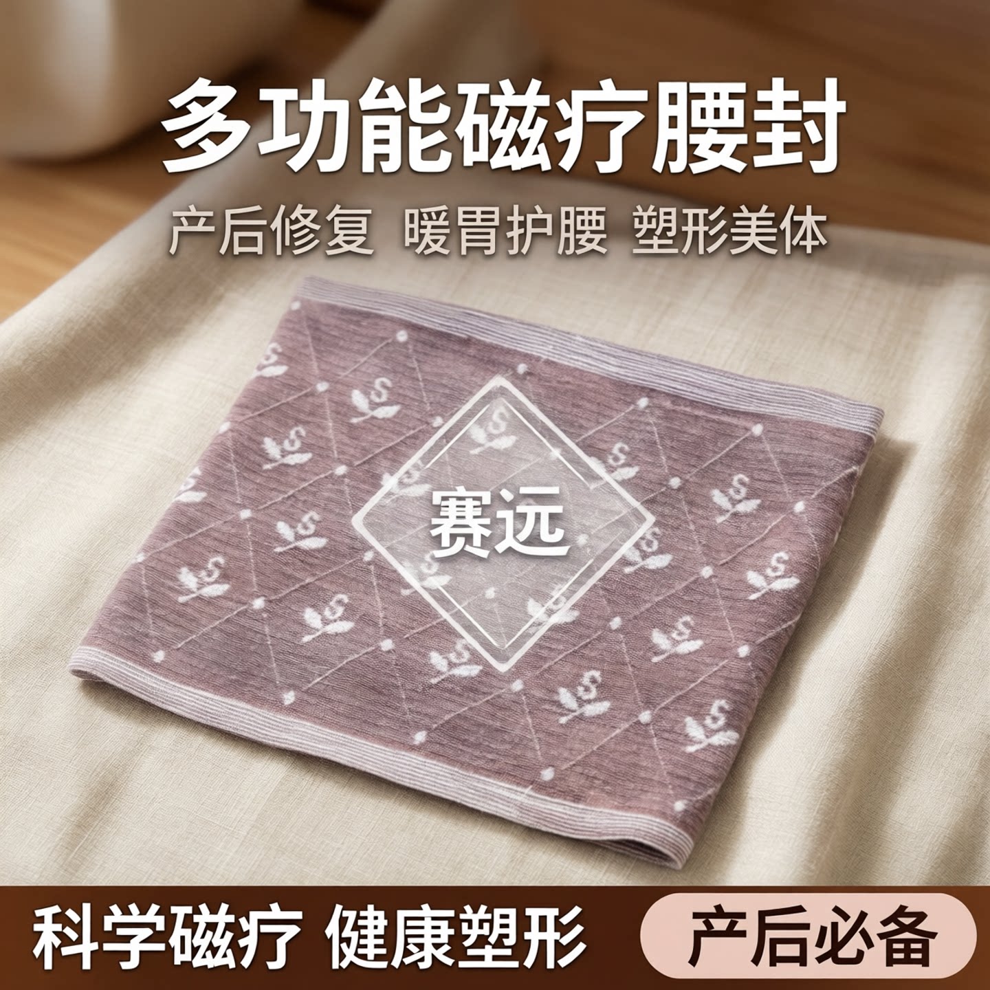 多功能腹带赛远薄款无缝连接四季