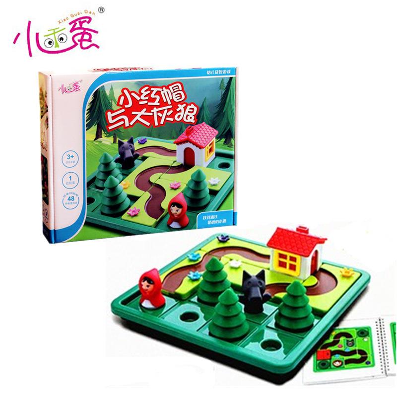 益智棋牌小红帽与大灰狼益智桌游