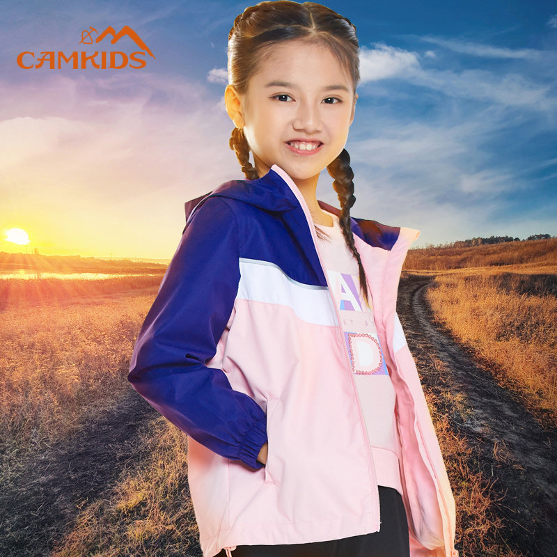 泼水儿童风衣camkids防泼水外套