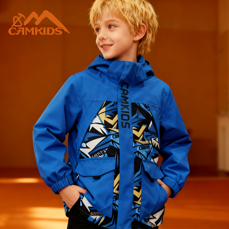 男童冬季保暖加厚外套冲锋衣防风