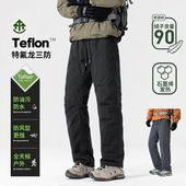 特价 长裤 秒杀 羽绒裤 男士 火柴棍山系户外男装 可二开运动裤 90绒