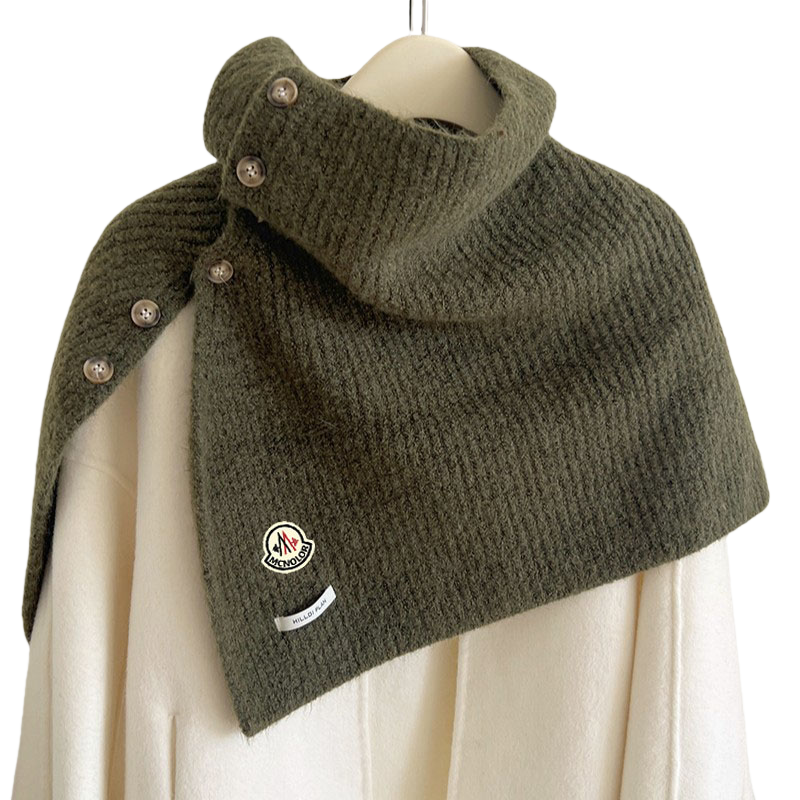 【特价秒杀】蒙口钢琴韩版高领针织围脖纽扣开叉披肩保暖百搭装饰,运动包/户外包/配件,围巾/围脖,淘宝优惠券,粉丝福利购,淘宝优惠卷