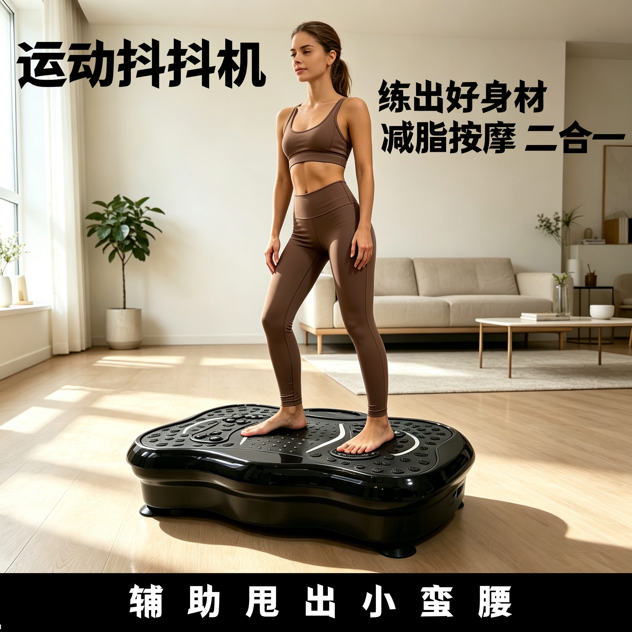 华浩家用全身塑形甩脂机懒人燃脂瘦身震动按摩抖抖机律动机健身