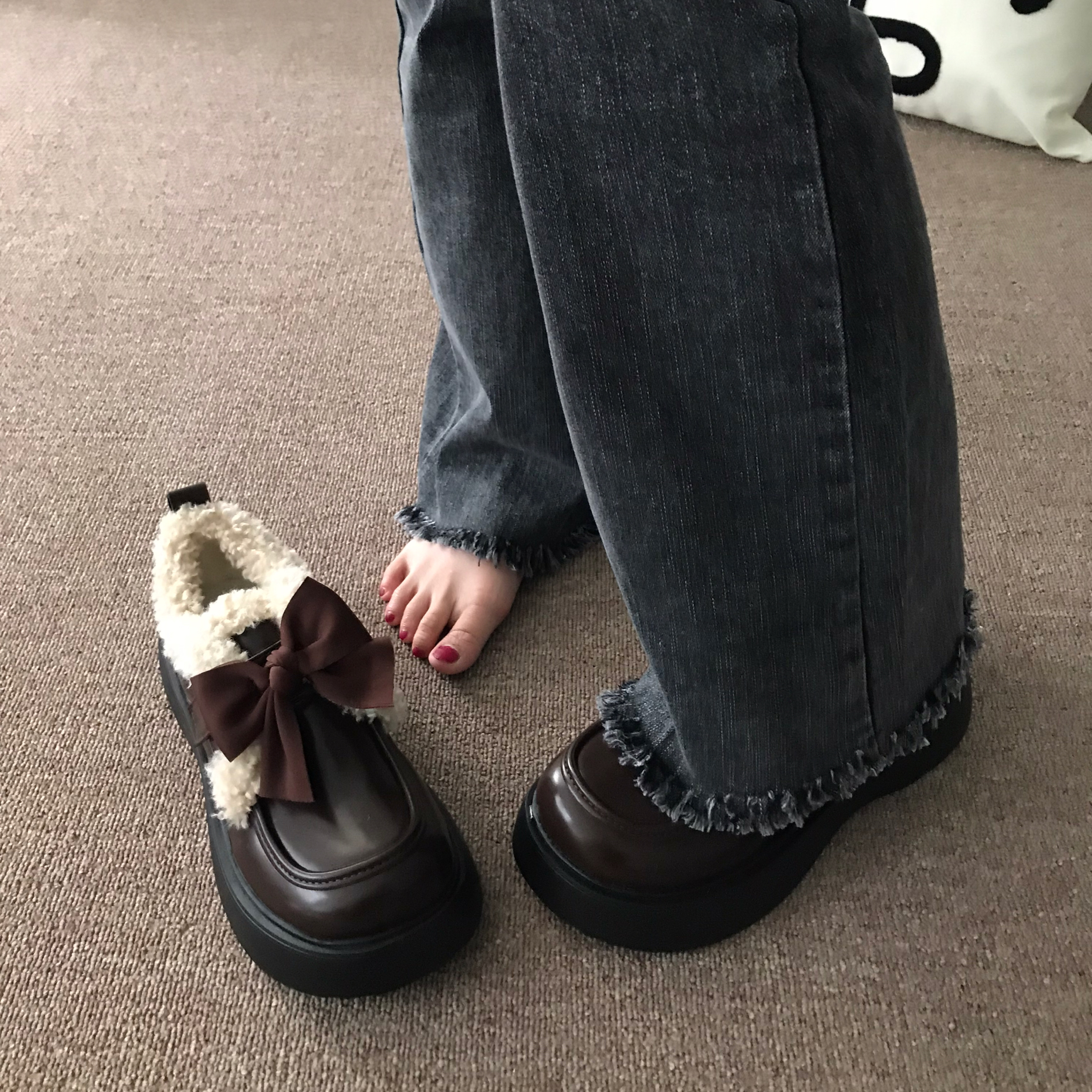 2023秋季乐福鞋保暖舒适棉鞋