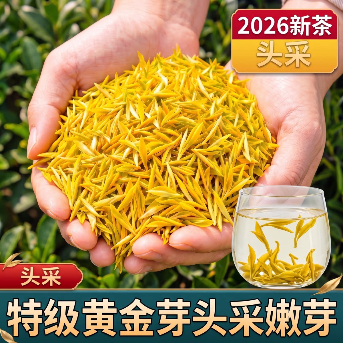 【黄金芽嫩芽特级】2026新茶一芽一叶核心产区浓香型精品散装送礼