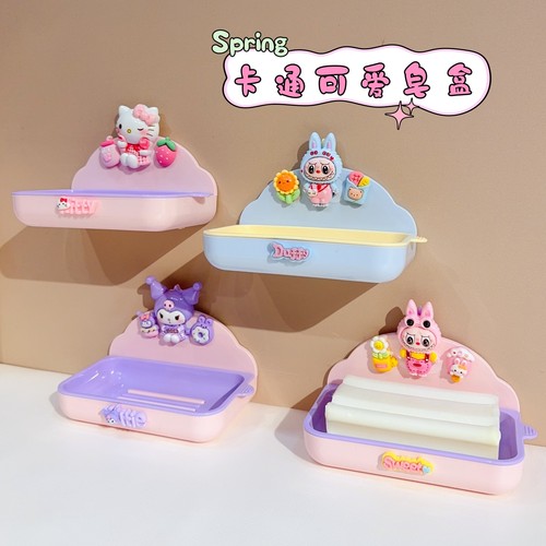 卡通香皂肥皂盒免打孔
