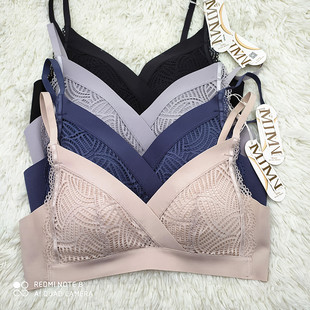 美佳美侬1334无痕无插片养护内衣小胸聚拢文胸薄杯无钢圈定型胸罩