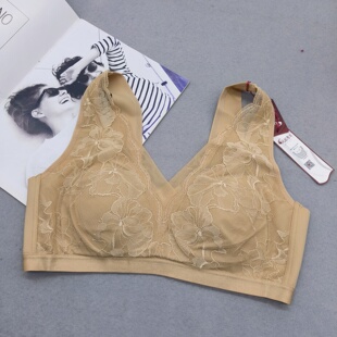 美佳美侬凤起秀美养护型文胸薄款背心式三排扣女士内衣无钢圈胸罩
