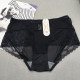 断码 女中腰透气性感干爽轻薄石墨烯裆部4002 处理蕾丝拼接网纱内裤