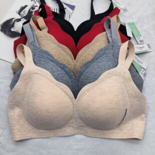 正品 简约胸罩棉感 秀脉560文胸纯色光面棉感无痕女内衣秋冬时尚