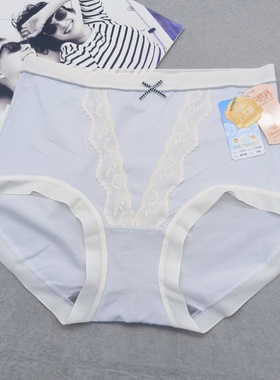 彩田15121大版高腰平角裤莫代尔云柔棉混纺石墨烯底档女裤头短裤