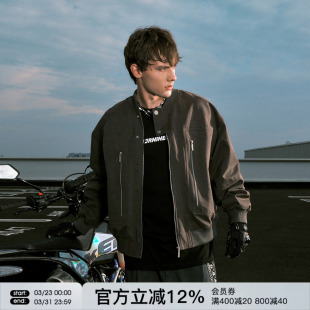 工装 FORNINES美式 短款 春季 外套 复古飞行夹克男女潮牌棒球服情侣装