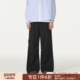 FORNINES双腰褶皱垂感西装 子 复古阔腿直筒长裤 休闲裤 男女春秋美式