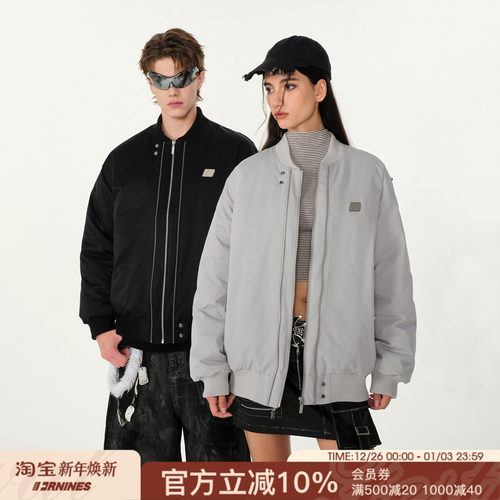 FORNINES飞行夹克棉衣外套