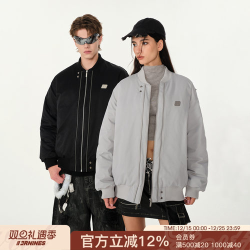 FORNINES飞行夹克棉衣外套