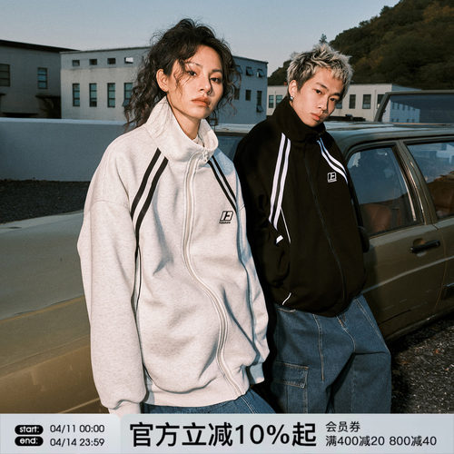 FORNINES刺绣立领FOR卫衣