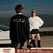 卫衣打底衫 FORNINES梨花刺绣纯棉长袖 T恤男女潮牌上衣秋冬美式