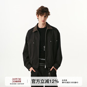 水洗底特律工装 微短款 外套女 春季 FORNINES复古翻领巴恩风夹克男款