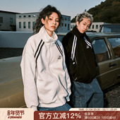 秋冬情侣美式 黄子弘凡同款 FORNINES国潮卫衣男开衫 运动加绒外套女