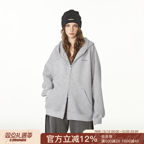 FORNINES重磅刺绣开衫卫衣