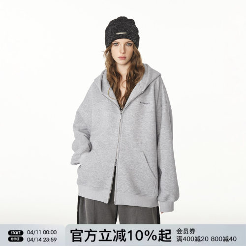 FORNINES重磅刺绣开衫卫衣