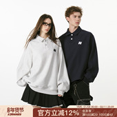 新款 FORNINES学院风刺绣polo衫 卫衣男女潮牌情侣秋季 翻领休闲上衣