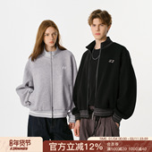 FORNINES曼巴棉450g重磅短款 外套 开衫 立领卫衣男女情侣装 潮牌春季