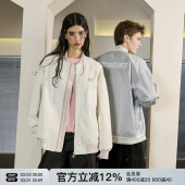 FORNINES民族风拼接贴布刺绣夹克外套男女潮牌情侣春季 棒球服 美式