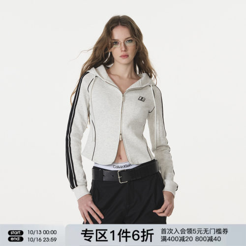 FORNINES显瘦修身开衫卫衣