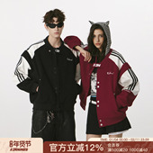 FORNINES拼接撞色微短款 外套女上衣 夹克春季 棒球服男款 潮牌情侣装