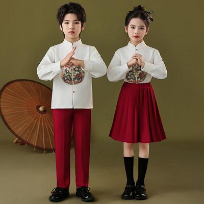 男女中国风大合唱演出服